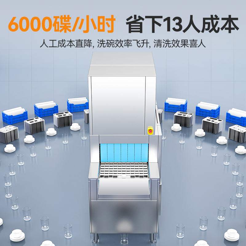 快三导师带计划赚钱旗舰款5.9m平放式双缸双喷淋双烘干洗碗机