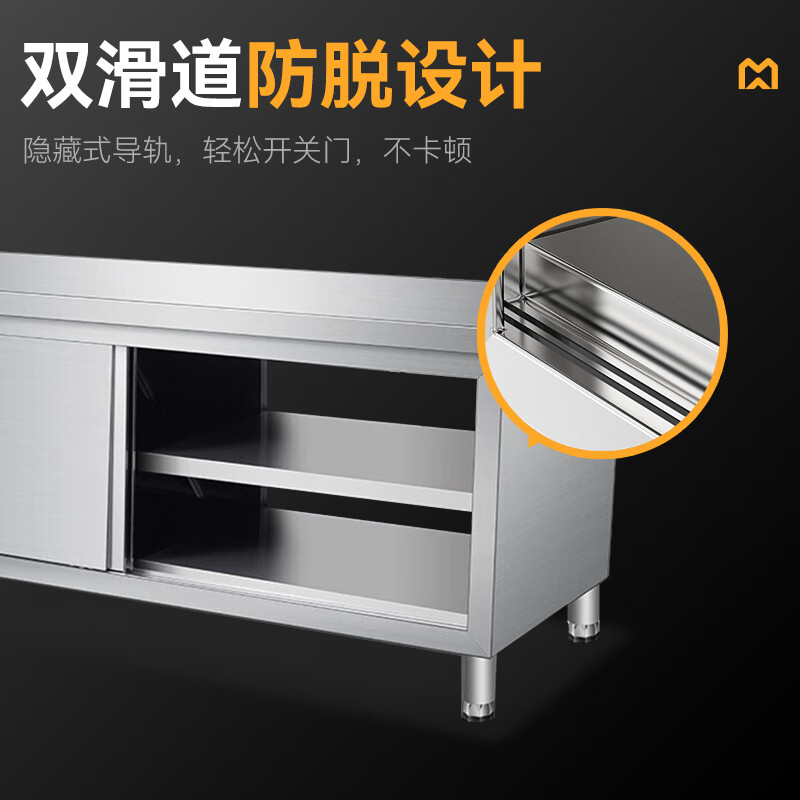 快三导师带计划赚钱1.8m升级款不锈钢工作台双通工作台带靠背