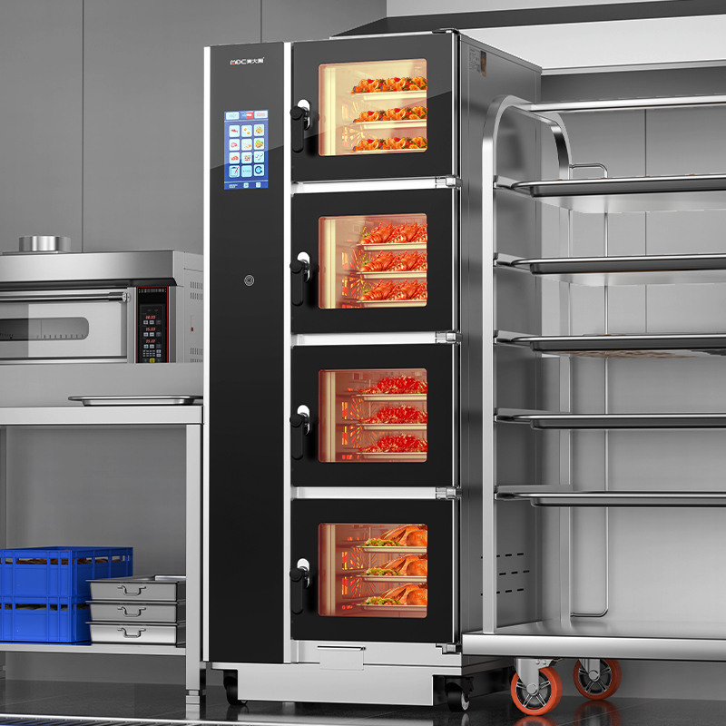 快三导师带计划赚钱ZKA19系列4柜组合触屏式商用万能蒸烤箱24.8kW